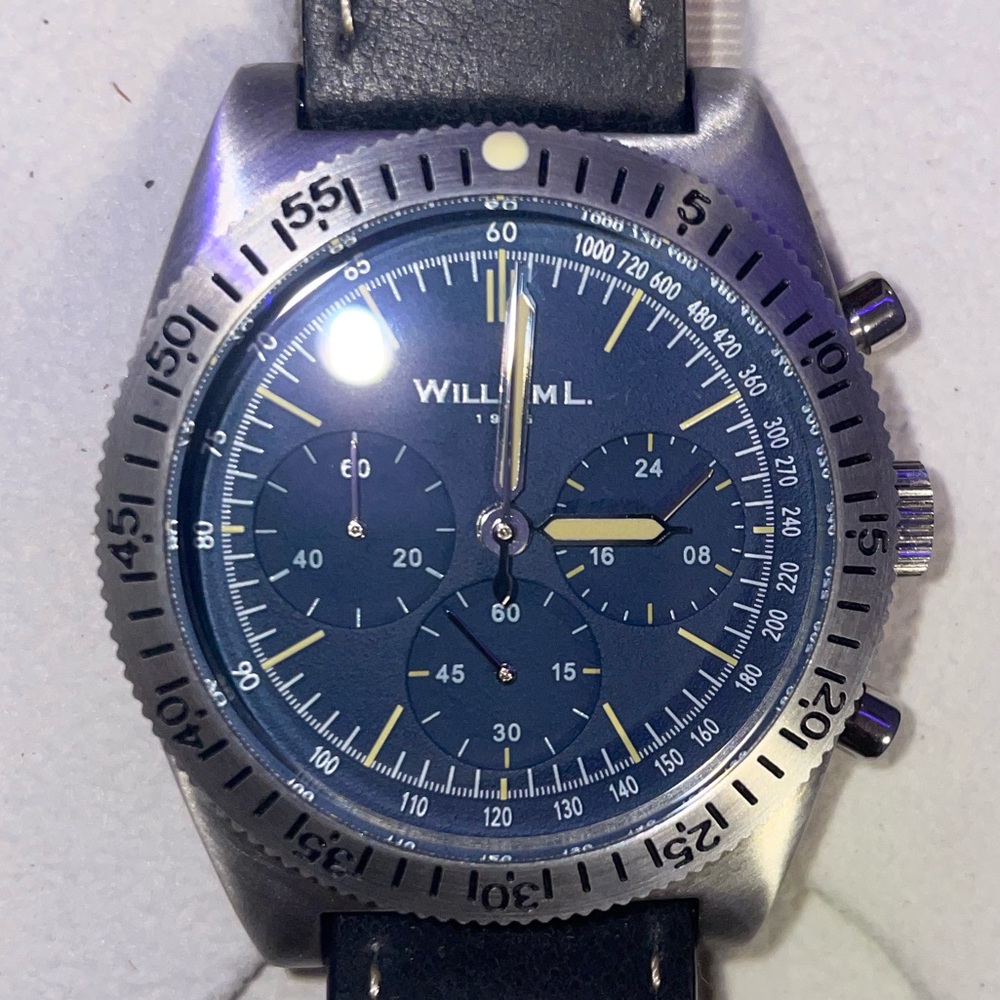 William L 1985 Mecaquartz 70s Chronograph